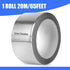 Romeda Aluminum Tape, 2 inch x 65 Feet Foil Tape (3.9 mil), Insulation Adhesive Metal Tape, High Temperature Heavy Duty HVAC Tape, Silver Tape Aluminum Foil Tape for Ductwork, Dryer Vent, HVAC