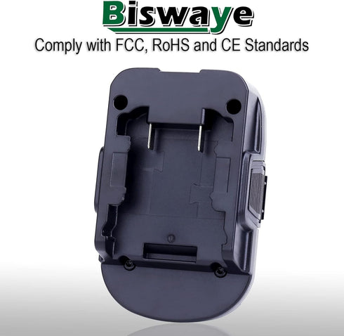Biswaye Adapter for Dewalt 20V Battery to Replacement for Ryobi 18V One+ Battery, Compatible with Milwaukee M18 Battery