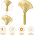 2pcs Closets MOROBOR Ginkgo Leaf Shape Knob Handles, Golden Creative Pull Hardware Furniture Knob Handles Drawer