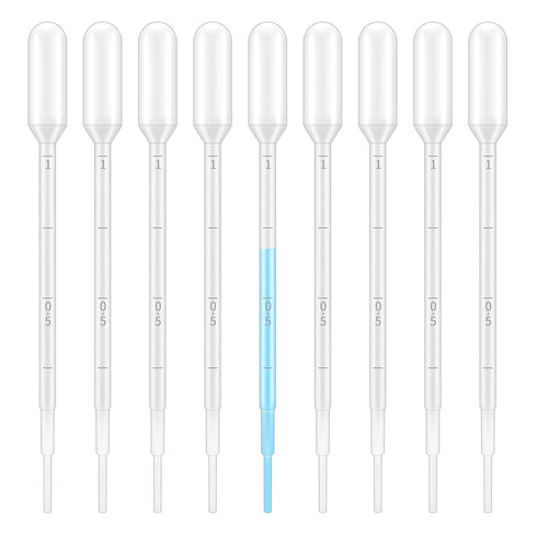 KINGLAKE Plastic Transfer Pipettes, 1ml, Essential Oils Pipettes, Pack of 100