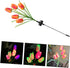 Tulip Lawn lamp Outside Solar Lights Outdoor Lawn Light Garden Stake Light Outdoor Light Ornament Solar Powered Lights Outdoor Lawn Solar Light Lighting Shine Stainless Steel by TOVINANNA