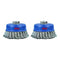 SALI 2 Pack Wire Cup Brush, 4 Inch Twisted Knotted Cup Brush for Grinders, Heavy Cleaning Rust, Stripping, Abrasive