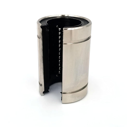 LM12UUOP Linear Ball Bearings: Open Type Nickel Plated 12mm Bore Dia, 21mm OD, 30mm Length Pack of 4pcs