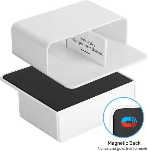 EZ COZY Magnetic Pen Holder, 2 Pack Magnetic Dry Erase Marker Holder for Whiteboard, Magnet Pencil Holder for