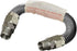 GUHD-TT14-12B Gas Line Hose, 3/8'' O.D. x 12'' Length, 1/2 in. MIP Fitting, Stainless Steel