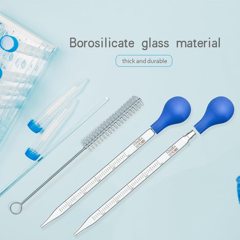 Droppers, 10ml Glass Graduated Pipettes, Lab Liquid Pipette (8)