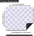 Pastel Purple Checkered Mouse Pad, Cute Boho Mousepad for Home Office, Anti-Slip Rubber Mice pad for Computer & Laptop, 9.5x7.9 inch, Pink Pattern Aesthetic by HUOCAIREN