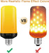 Bitrue LED Flame Effect Light Bulb, E26 Base, 4 Modes, Flickering Light Bulbs for Halloween Home Party, 4 Pack