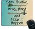 Smooffly Custom Gaming Mouse Pad, Stay Positive Work Hard Make It Happen Motivational Quote for Work