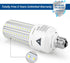 Mafuken 500W Equivalent LED Corn Light Bulb 7500 Lumen Led Bulbs 60W Super Bright 5000K Cool Daylight White E26/E27 Medium Base for Outdoor Indoor Workshop Garage Warehouse Factory Backyard (A) by ZP