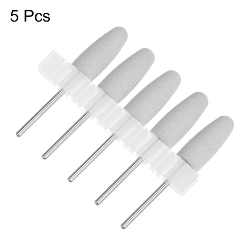 5pcs Rubber Polishing Bit Silicone Buffing Wheels, 150 Grit Mounted Grinding Head for Electric Grinder