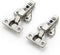 Ravinte 1 Pair Full Overlay Cabinet Door Hinges, 105 Degree Adjustable Concealed Soft Close for Face Frame Cabinet