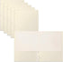 Better Office Products 50-Pack Two Pocket Portfolio Folders, White, Letter Size Paper Folders, 50 Pieces, Clean White