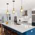 AOJUNSANSAN 2 Pack Mid Century Smoke Gray Glass Pendant Light Fixture Brushed Gold Pendant Lights Kitchen Island Modern