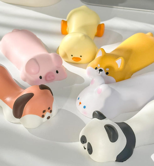 Upgrade Ergonomic Memory Foam Wrist Rest Support for Mouse, Cute Animals Wrist Pad for Desk Office Supplies