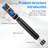 Fiber Visual Fault Locator - VFL Fiber Optic Cable Tester Kit with FC Male to LC Female Adapter