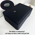 COCOBOW Universal Elastic Waterproof Printer Dust Cover - Minimalist Black Stretch Fabric Protector with Drawstring