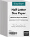 Half Letter Size Paper Great for Business Documents, Letters, Arts, Prints and