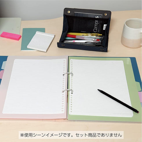 Kokuyo Campus Loose Leaf Paper for Binders, B5, 6mm Dotted Ruled, 100 Sheets, 36 Lines, pH Neutral, Japan Import