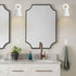 Set 2 (1, ClanKin Wall Sconces Lighting of for Bedroom, White Wooden Style Wall Sconce Reading Lamp, Adjustable Wall