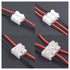 100Pcs 2P CH2 + 3P CH3 Quick Connector Spring Wire Connector - Screw Terminal Barrier Block for LED Strip Light Wire