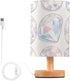 Yuiboo Bedroom Lamps Baby Night Light for Small Spaces Soft Holographic Gemstone Lamp