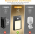 (2.68 inch 3000K 3Pack VST Motion Sensor Step Night Lights, Rechargeable Battery Powered Stair Lights with Magnetic
