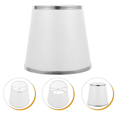 Bulb Table Lamp Shade Cover Chandelier Lamp Shades Fabric Cloth Clip on Light Shades Lamp Cover Square Drum Shade