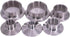 AIOCIOMZVZ 1.5in 2in 304/316 Production(SUS304-F-K64mm,3/4in) Tri Clamp Sanitary Pipe Fitting Connector - Stainless