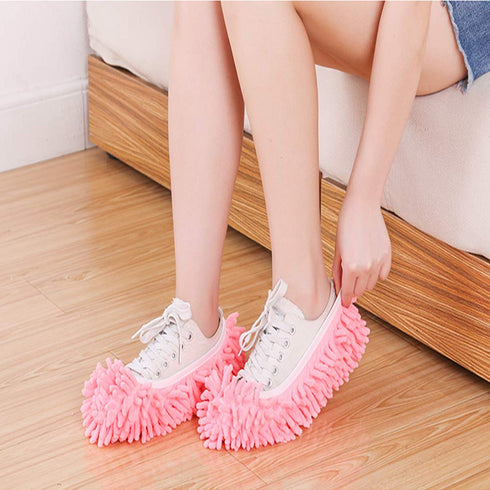 Mop Slippers Shoes 5 Pairs (10 Pieces) - Microfiber Cleaning House Floor Tools Shoe Cover
