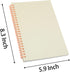 Yansanido Spiral Notebook, 6 Pcs A5 White Thick Plastic Hardcover 7mm College Ruled 80 Sheets -160 Pages Journals for Study and Notes (6 White A5) by Yansanido