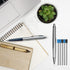 Ballpoint Pen Refills Pack of 20, Smooth Writing 2.75 Inch 1.0 mm Medium Point Metal Refill for Diamond Crystal Stylus