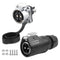 CNLINKO LP-28 2-Pin Waterproof Connector, Secure Screw-in Design Circular Connector, IP68 Quick Plugging Aviation