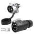 CNLINKO LP-28 2-Pin Waterproof Connector, Secure Screw-in Design Circular Connector, IP68 Quick Plugging Aviation