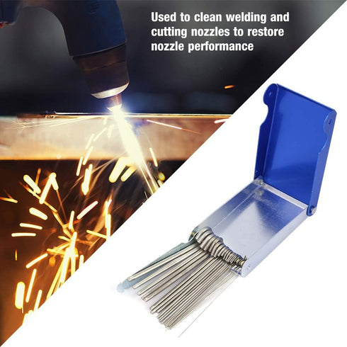 Solder Tip Cleaner Sets for Cutting Welding Tip Nozzle, Stainless Steel 21 Wires Professional Torch Tip Cleaner Set for Gas Orifices, Engine Carburetors and Sprinklers