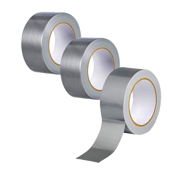 Amanbo 3-Pack Duct Tape - Heavy Duty Waterproof Silver Duct Tape, 66 Yards x 1.88 Inch, Strong Adhesive Duct Tape for