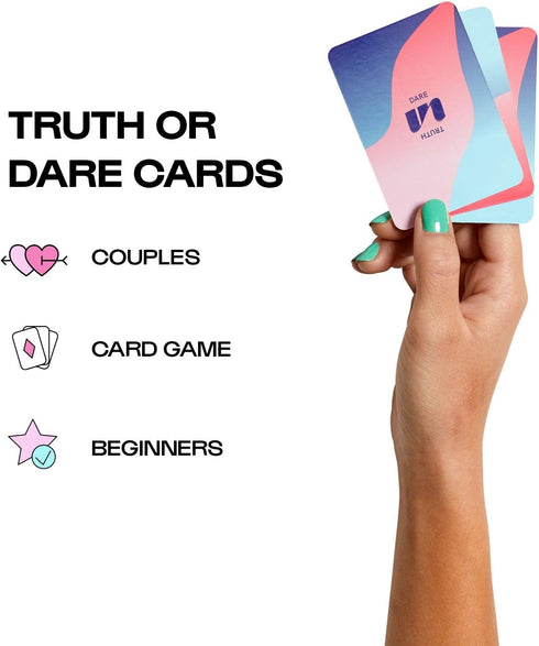 Unbound Truth or Dare: Romantic Relationship-Building Card Game, 44 Cards per Deck