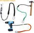 Retractable Tool Lanyard 3 Pack Safety Leash with Aluminum Lock Carabiner Clip for Hand Tools/Construction