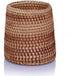 Handmade Rattan Pencil Holder, Cone Makeup Brush Holder, 7 Inch Table Décor Organizer for Stationery and Flowers