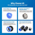 60Pcs Quick Connect Air Hose Fittings Kit for 5/32 1/4 5/16 3/8 1/2 inch Quick Release Pneumatic Push