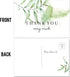 TENTADO (Set 50) 4" 6" Thank You Postcards, Blank with Mailing Side, thank you cards for Wedding, Baby or Bridal