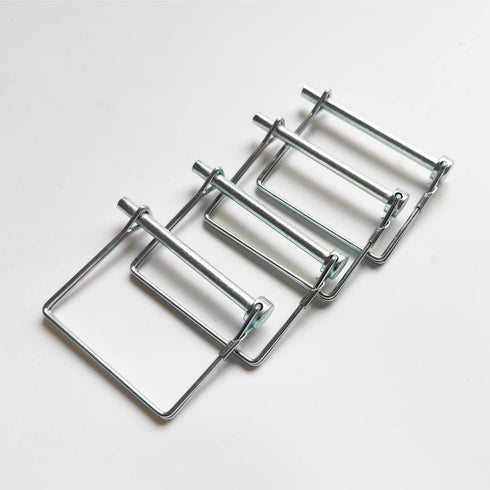 10 Pcs Square Shaft Locking Pin Safety Coupler Pin, 1/4 Inch Diameter for Farm Trailers, Wagons, Lawn Hitches, Garden