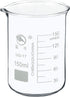 PATIKIL 150ml Low Form Glass Beaker, 3.3 Borosilicate Glass with Graduated Scale for Kitchen Lab