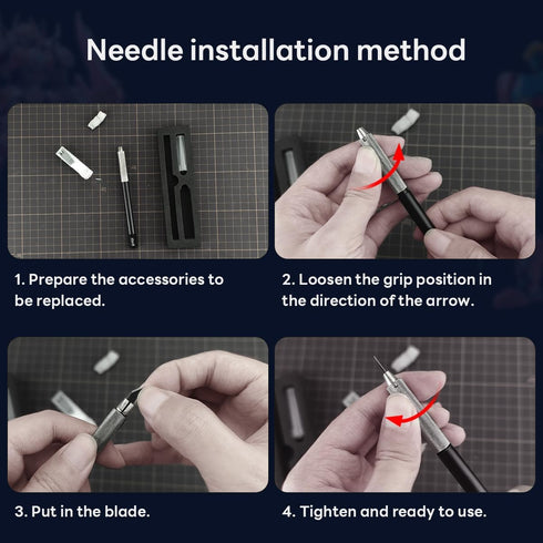 stedi Craft Hobby Knife Kit, All Metal Precision Craft Knife with 20PCS Blades for Model Making