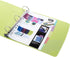 Filexec Ez Comfort 3 Ring Binder, 2 Inch Capacity, 5 Tabbed Dividers, Opaque, Letter Size, Pack of 4, Blue, Hot Pink,
