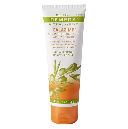 Medline Remedy Olivamine Calazime Skin Protectant Paste Cream, Used with Dry Chapped