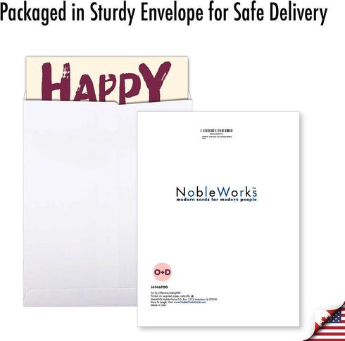 NobleWorks Jumbo Funny Father's Day Card (8.5 x 11 Inch) - Big Loving Greeting Card for Dad, Stepdad - Teacher J6946FDG