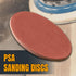 POWERTEC 10 PCS 80 Grit 6 Inch PSA Sanding Discs, Self Stick Sandpaper for Drywall, Woodworking, Paint
