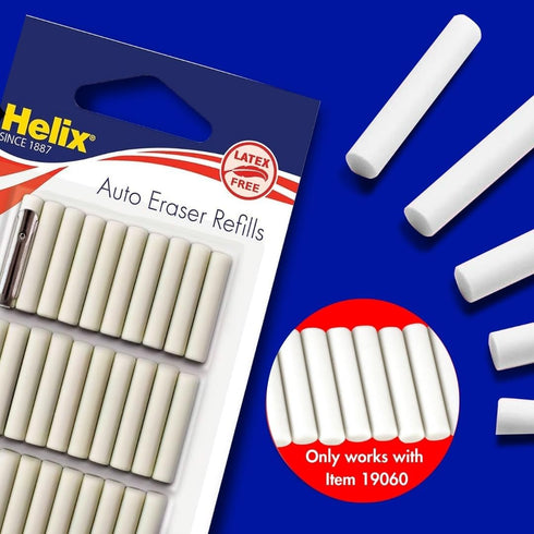 Helix 19071 Pack of 30 Automatic Eraser Refills