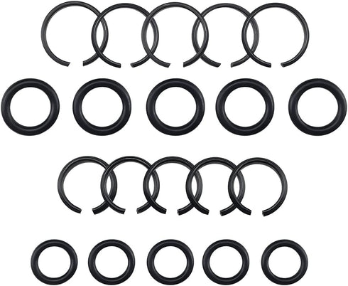 1/2" 3/8" Impact Wrench Retaining Socket Rings with Ring Wrench for Electric Wrench, 10 Sets